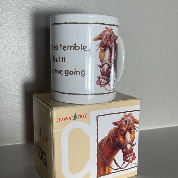 Leanin' Tree
IT TASTES TERRIBLE, BUT IT KEEPS ME GOING! MUG - Picture 6 of 10